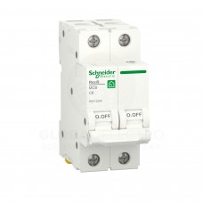 Автоматичний вимикач RESI9 Schneider Electric 6 A, 2P, С, 6kA R9F12206
