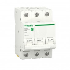 Автоматичний вимикач RESI9 Schneider Electric 63 A, 3P, С, 6kA R9F12363