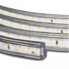 Світлодіодна стрічка 220В SMD 5730-52 теплий білий IP67 1м