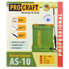 Обприскувач акумуляторний PRO-CRAFT AS10 (АКБ)