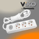 VIKO Multilet Подовжувач 3 гнізда 5м із заземленням та вимикачем
