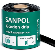 Крапельна стрічка еміторна 16 х 0,2 х 10см х 100 м, 8mil 1,36 л/рік Garden Drip