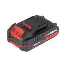 Акумулятор 20 В Li-Ion 2,0 Аг індикатор рівня заряду INTERTOOL WT-0340