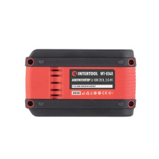 Акумулятор 20 В Li-Ion 2,0 Аг індикатор рівня заряду INTERTOOL WT-0340