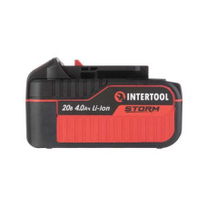 Акумулятор 20 В Li-Ion 4,0 Аг індикатор рівня заряду INTERTOOL WT-0341