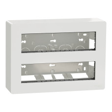 Блок unica system+ відкрита вставка 2х4 антибактеріальний Schneider Electric UNICA NU121820