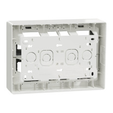 Блок unica system+ відкрита вставка 2х4 антибактеріальний Schneider Electric UNICA NU121820