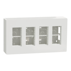 Блок unica system+ відкрита вставка 4х2 білий Schneider Electric UNICA NU124418