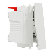 Вимикач 1-клавішний кнопковий (Кнопка дзвінка)  схема 1 10 А  Schneider Electric Unica New NU320618C