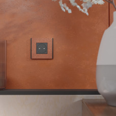 Рамка 1-постова Теракотовий Schneider Unica New Deco Material NU600271