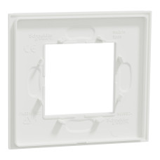 Рамка 1-постова Матовий білий Schneider Unica New Deco Material NU600279