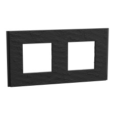 Рамка 2-постова Камінь Schneider Unica New Deco Material NU600477