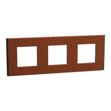 Рамка 3-постова Теракотовий Schneider Unica New Deco Material NU600671