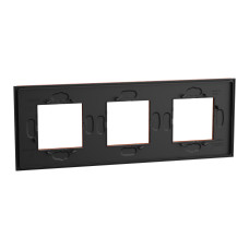 Рамка 3-постова Теракотовий Schneider Unica New Deco Material NU600671