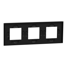 Рамка 3-постова Каучук Schneider Unica New Deco Material NU600672
