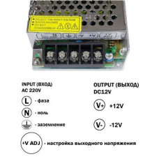 Блок живлення OEM DC12 120W 10А TR-120-12