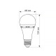 LED лампа акумуляторна TITANUM A68 9W E27 4000K 220V 