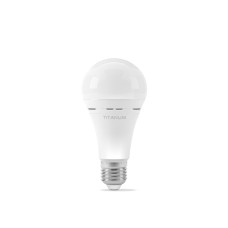 LED лампа акумуляторна TITANUM A68 9W E27 4000K 220V 
