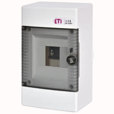 Щит зовнішній розподільний ECT 4 PT (4 модулі, прозорі дверцята), ETI 1100140