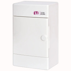 Щит зовнішній розподільний ECT 4 PO (4 модулі, білі дверцята), ETI 1100141 
