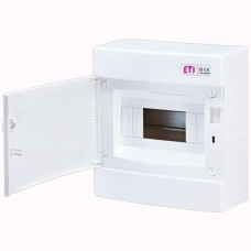 Щит зовнішній розподільний ECT 8 PO (8 модулів, білі дверцята), ETI 1101005