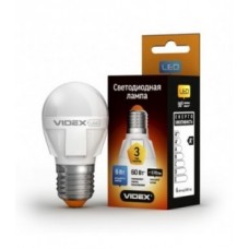 Cвітлодіодна лампа LED VIDEX 6W E27 4100K 220V