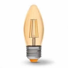 Cвітлодіодна лампа LED VIDEX  Filament C37FA 4W E27 2200K 220V бронза