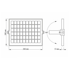 LED прожектор автономний VIDEX 600Lm 5000K