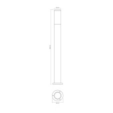 LED Світильник архітектурний VIDEX AR09061B IP54 GU10