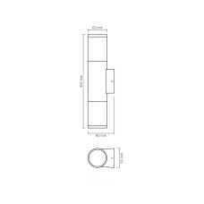 LED Світильник архітектурний VIDEX AR092B IP54 2xGU10