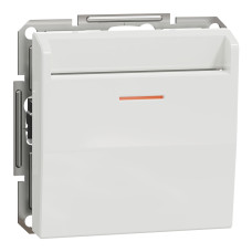 Картковий вимикач механічний білий без рамки Schneider Аsfora EPH6270121