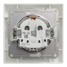 Розетка з заземленням біла Schneider Asfora EPH2900121