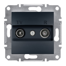 TV/R Розетка прохідна антрацит Schneider Asfora EPH3300271