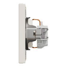 Розетка з заземленням крем Schneider Asfora EPH2900123