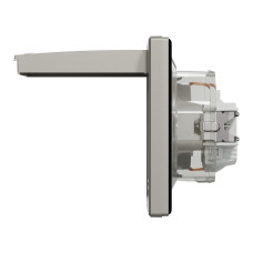 Розетка з заземленням з захисними шторками бронза IP44 Schneider Asfora EPH3100369