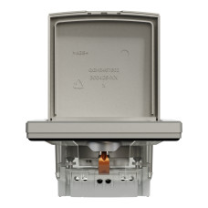 Розетка з заземленням з захисними шторками бронза IP44 Schneider Asfora EPH3100369