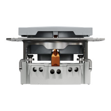 Розетка з заземленням сталь Schneider Asfora EPH2900162