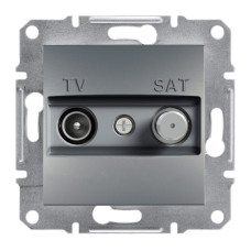 TV-SAT Розетка кінцева сталь Schneider Asfora EPH3400162