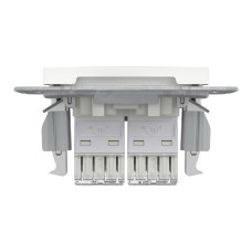 Розетка комп'ютерна подвійна біла без рамки Schneider Asfora EPH4470121