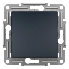 Вимикач двухполюсний самозажимний SCHNEIDER ASFORA антрицит EPH0200171