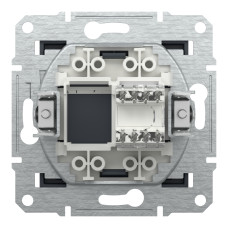 Розетка комп'ютерна антрацит Schneider Asfora EPH4300171