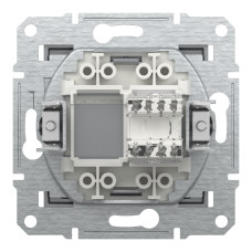Розетка комп'ютерна RJ45 кат.6 UTP сталь Schneider Asfora EPH4700162
