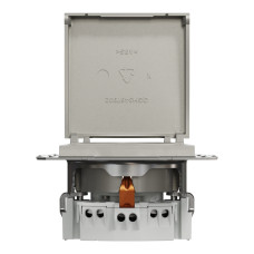 Розетка з кришкою з заземленням бронза Schneider Asfora EPH3100169