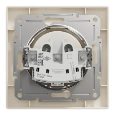 Розетка без заземлення крем Schneider Asfora EPH3000123