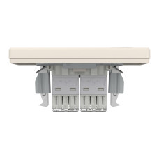 Розетка комп'ютерна подвійна крем Schneider Asfora EPH4400123