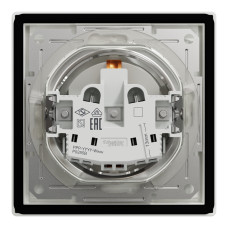 Розетка з заземленням з захисними шторками біла IP44 Schneider Asfora EPH3100321