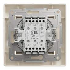Перемикач двохклавішний SCHNEIDER ASFORA крем EPH0600123
