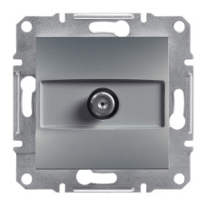 SAT Розетка кінцева сталь Schneider Asfora EPH3700162