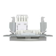 Розетка RJ45 UTP кат 6 білий без рамки Asfora EPH4770121