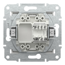 Розетка RJ45 UTP кат 6 білий без рамки Asfora EPH4770121